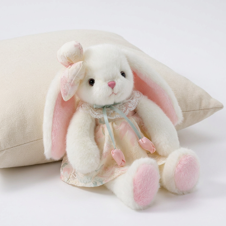 Bunny Soft Toy in Lace-Trim Dress