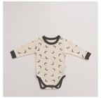 Cotton Two Piece Baby Set - Long Sleeve Top and High Waist Trousers, 0 to 12 Months