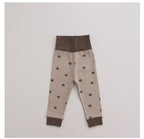 Cotton Two Piece Baby Set - Long Sleeve Top and High Waist Trousers, 0 to 12 Months