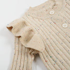 Knitted Baby All-in-One - Flecked Cotton Pull On Romper, 0 to 24 Months