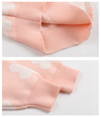 Cotton Knitted Jumper for Girls - Flower Stitch Pull On Top, 18 Months to 6 Years