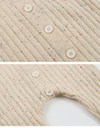 Knitted Baby All-in-One - Flecked Cotton Pull On Romper, 0 to 24 Months