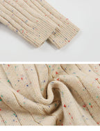 Knitted Baby All-in-One - Flecked Cotton Pull On Romper, 0 to 24 Months