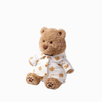Teddy Bear Plush Toy with Bear Print Outfit – Soft Stuffed Bear Doll | 25 cm