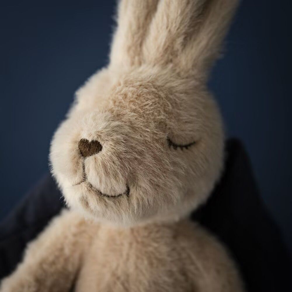 Long Eared Rabbit Soft Toy – Camel Plush Bunny, 34 cm, Ages 6+