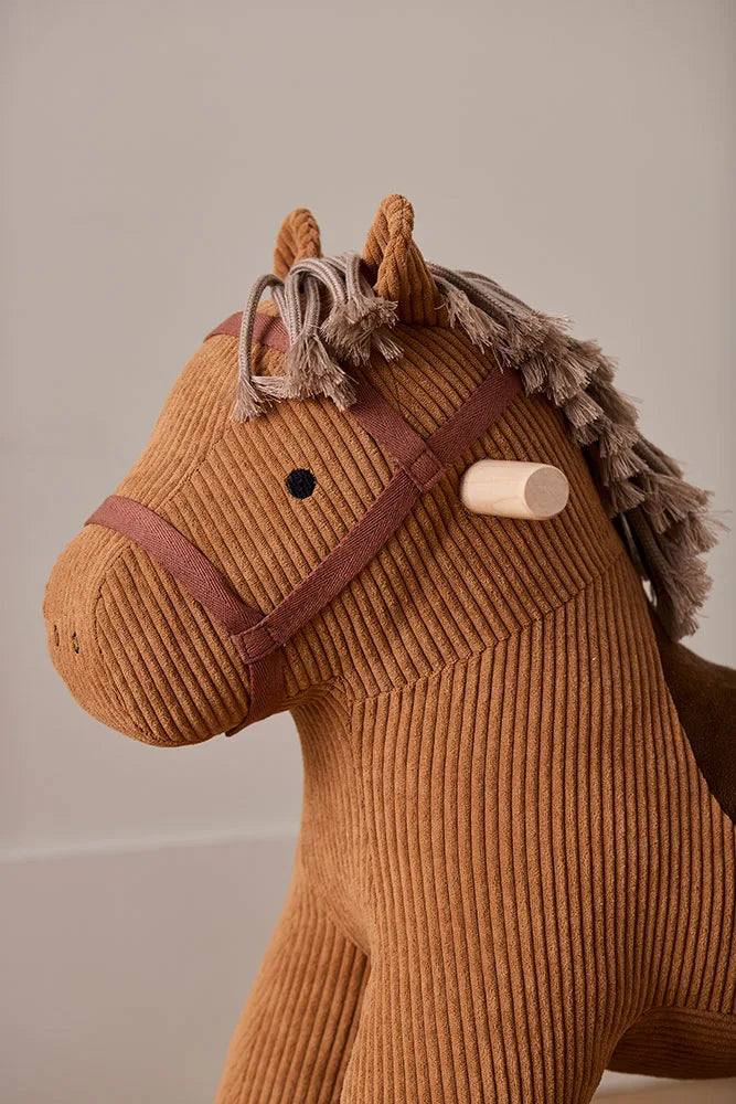 Wooden Rocking Horse - Vera - Polyester Canvas
