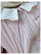 Padded Baby Snowsuit - Zip Up Wadded All-in-One with Back Embroidery, 3 to 24 Months