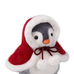 Penguin Plush Toy in Little Red Riding Hood Cloak – Soft Stuffed Animal Doll | 18 cm