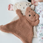 Sherpa Baby Comforter – Flat Bear or Lamb Cuddle Cloth | 30 cm | 0–3 Years
