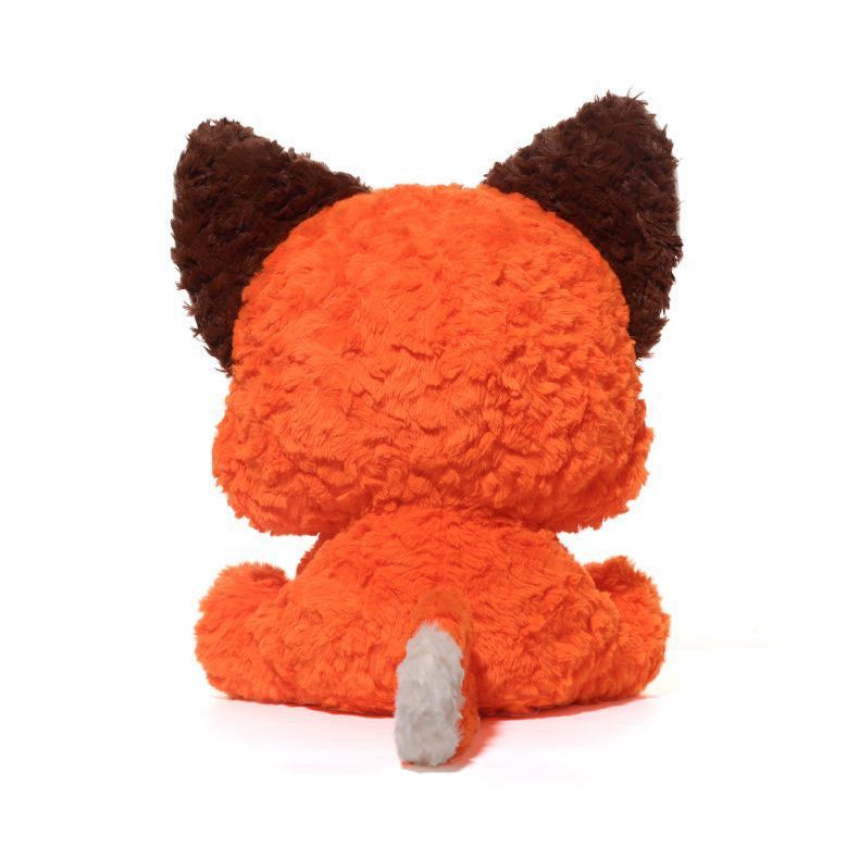 Fox Plush Toy with Oversized Head – Soft Stuffed Sitting Fox Doll | 38 cm