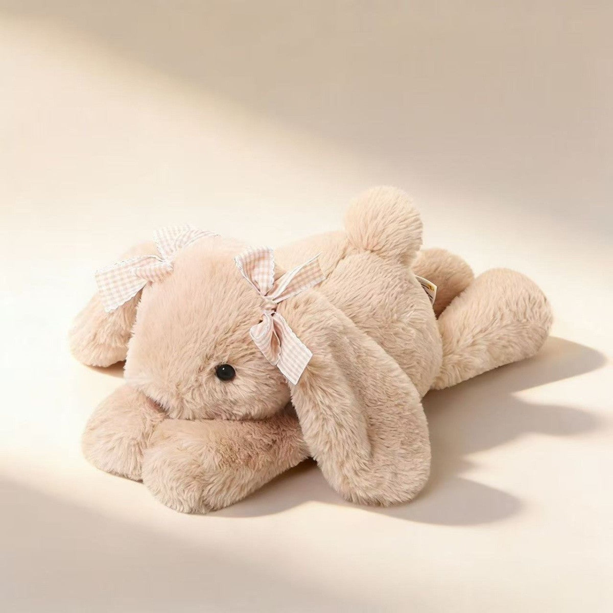 Lying Down Rabbit Soft Toy – Plush Bunny, 35 cm, Ages 14+