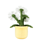 Flower Pot Plush Toy – Soft Daisy Stuffed Doll with Smiling Face | 30 cm