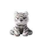 White Tiger Plush Toy – Soft Stuffed Sitting Tiger with Striped Tail | 18, 25, 36 & 55 cm