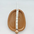 Floral Ribbon Dummy Clip – Lace Edge Soother Holder with Beech Wood Clip | 28.5 cm | 7 Designs