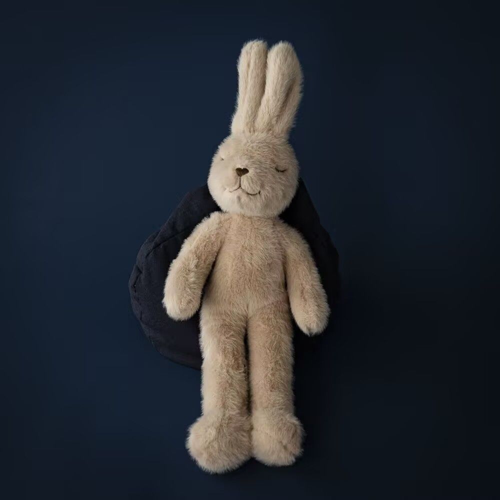 Long Eared Rabbit Soft Toy – Camel Plush Bunny, 34 cm, Ages 6+