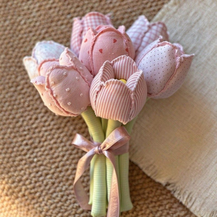 Pink Fabric Tulip Bouquet