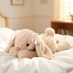 Lying Down Rabbit Soft Toy – Plush Bunny, 35 cm, Ages 14+