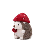 Hedgehog Plush Toy with Mushroom Hat – Soft Stuffed Animal Doll | 18 cm