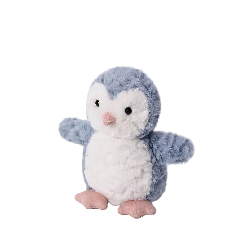 Penguin Plush Toy – Soft Stuffed Blue-Gray Penguin Doll with Pink Beak | 20 cm