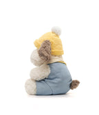 Puppy Plush Toy – Cute Dressed Dog Stuffed Animal (Sitting or Long Style)