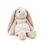 Lop-Eared Rabbit Plush Doll with Floral Dress – Soft Bunny Toy | 25 cm & 30 cm