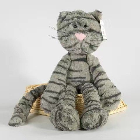 Floppy long-limbed plush animal soft toy with characterful face – Cat
