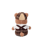 Detective Teddy Bear Plush Toy – Soft Curly Fur Bear Doll in Outfit | 18 cm