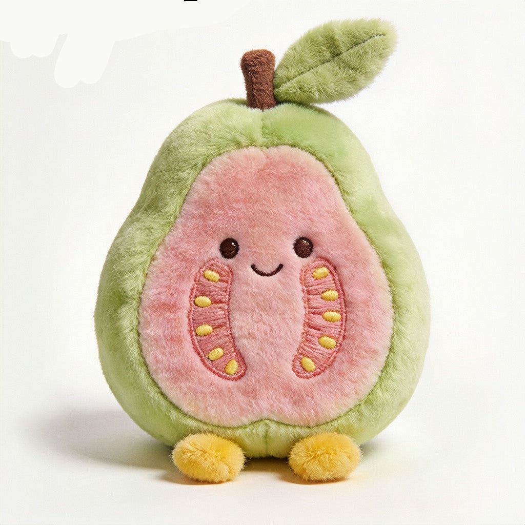 Guava Plush Toy – Cute Stuffed Fruit Character