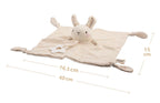 Baby Comfort Blanket Toy – Organic Cotton Animal Sensory Doll with Rattle & Teether | 40 cm