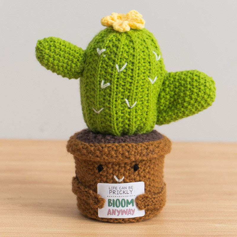 Crochet Cactus Plant Desk Decoration