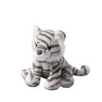White Tiger Plush Toy – Soft Stuffed Sitting Tiger with Striped Tail | 18, 25, 36 & 55 cm