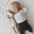 Deer Soft Toy – Spotted Fawn Fabric Doll with Ribbon Collar & Embroidered Face | 38 cm