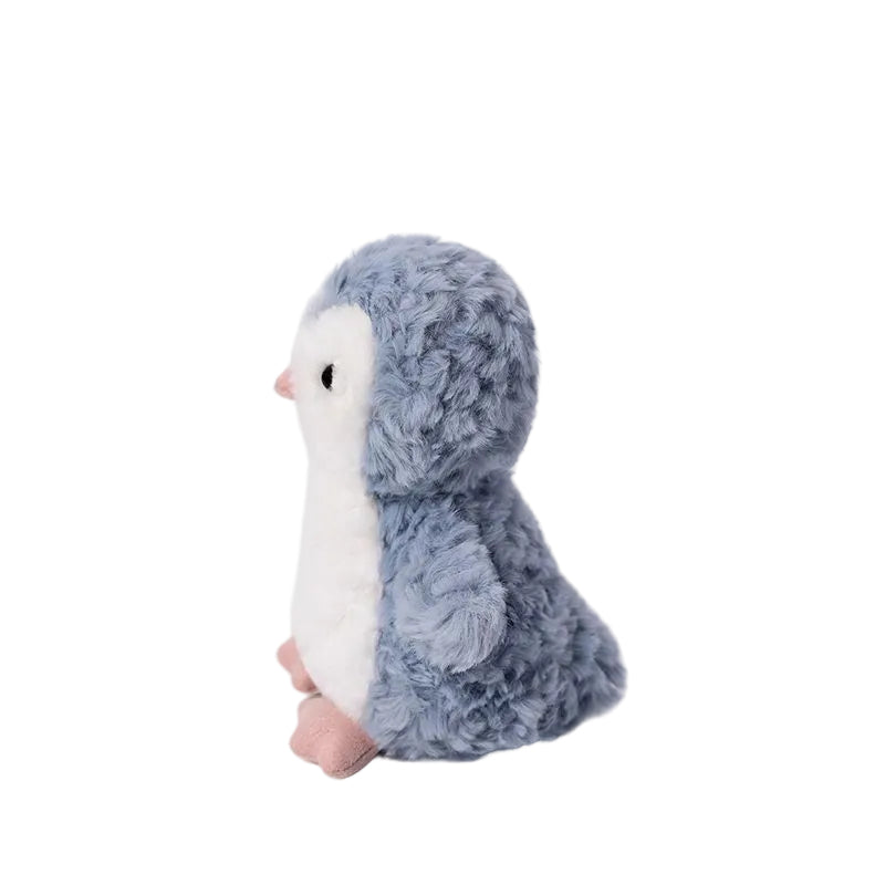 Penguin Plush Toy – Soft Stuffed Blue-Gray Penguin Doll with Pink Beak | 20 cm