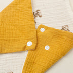 Bandana Dribble Bib, Cotton with Waterproof Backing, close-up of the fabric texture