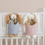Bunny Nursery Organiser, Pram and Cot Storage Bag, close-up detail
