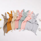 Cat Muslin Baby Comforter, 30cm Cotton Gauze, front view