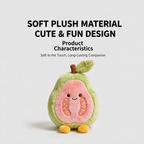Guava Plush Toy – Cute Stuffed Fruit Character