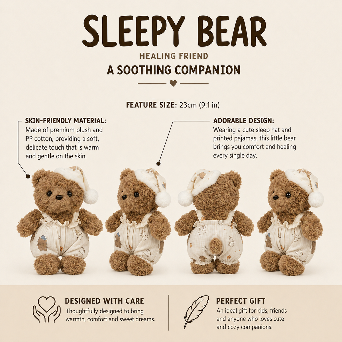 Sleepwear Bear Plush Toy – Cute Teddy in Pyjamas