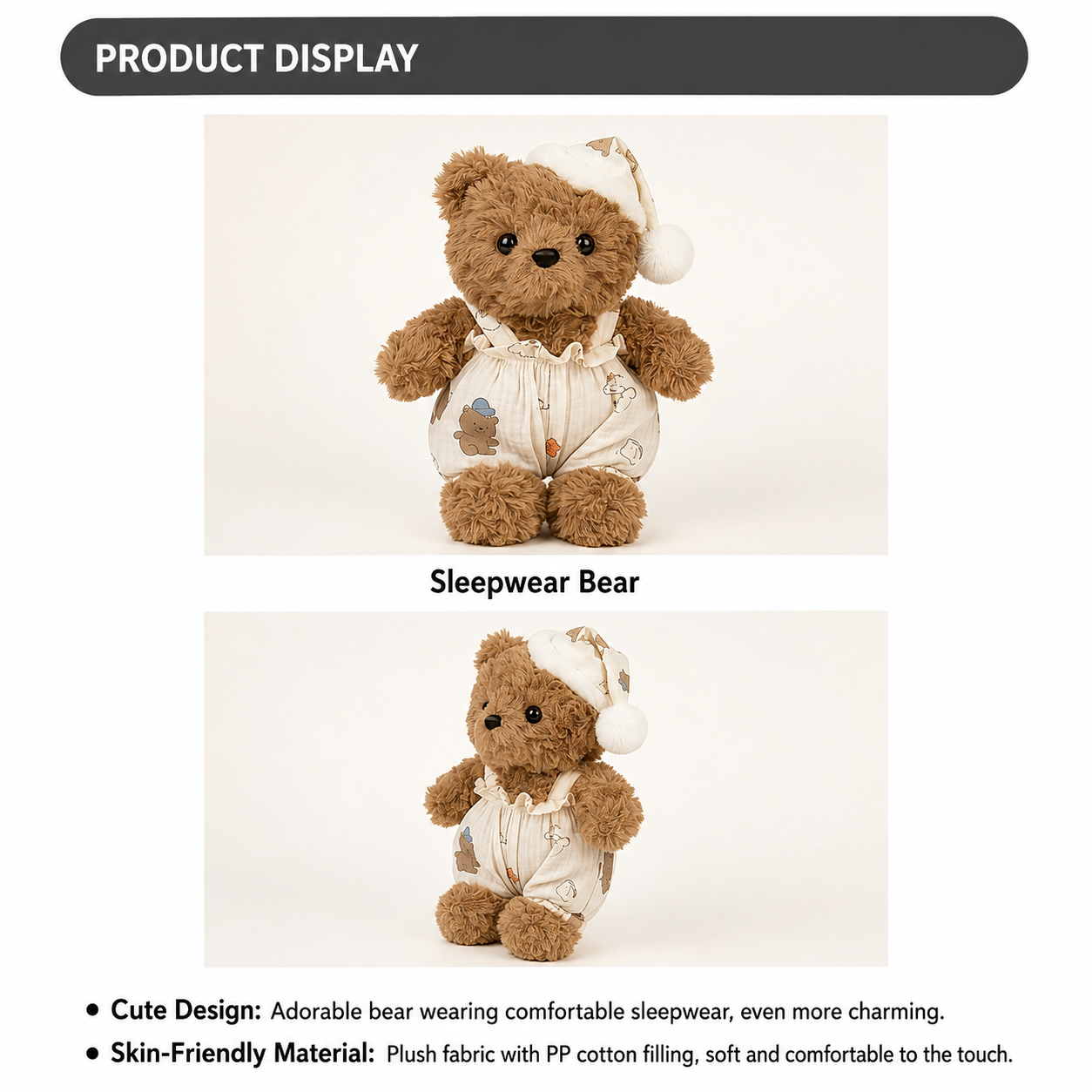 Sleepwear Bear Plush Toy – Cute Teddy in Pyjamas