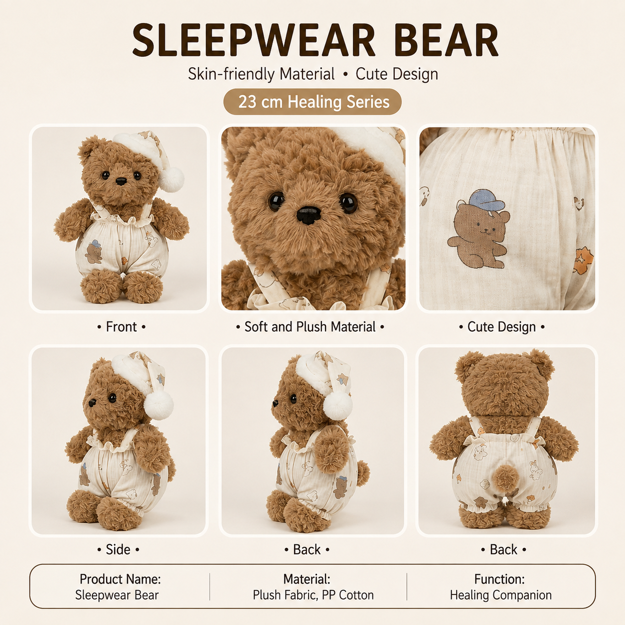 Sleepwear Bear Plush Toy – Cute Teddy in Pyjamas