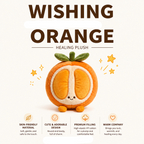 Orange Plush Toy – Cute Stuffed Fruit Character