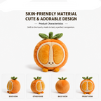 Orange Plush Toy – Cute Stuffed Fruit Character