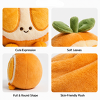 Orange Plush Toy – Cute Stuffed Fruit Character