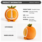 Orange Plush Toy – Cute Stuffed Fruit Character
