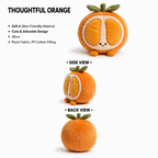 Orange Plush Toy – Cute Stuffed Fruit Character