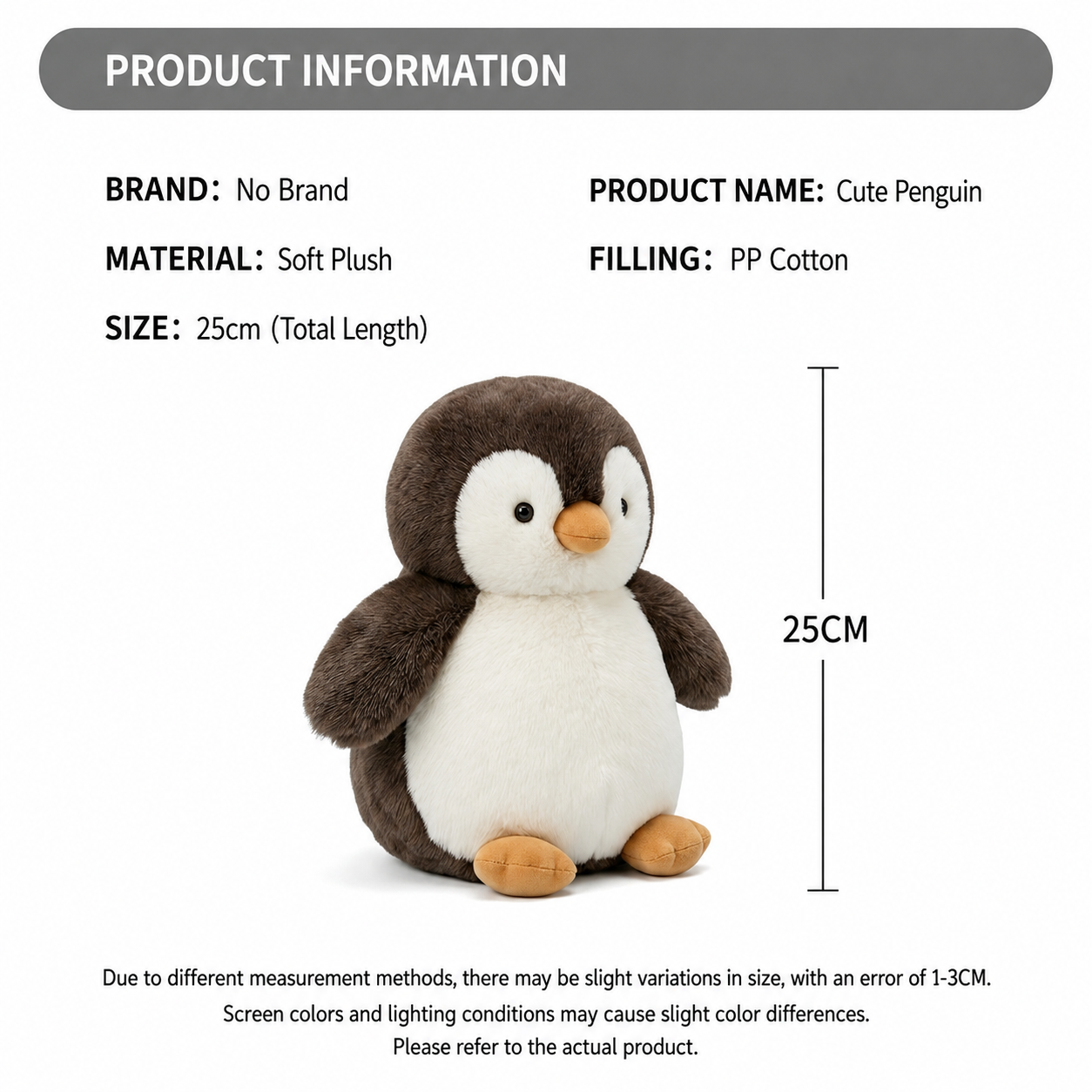 Penguin Plush Toy – Cute Chubby Stuffed Animal