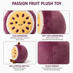 Passion Fruit Plush Toy – Cute Stuffed Fruit Character