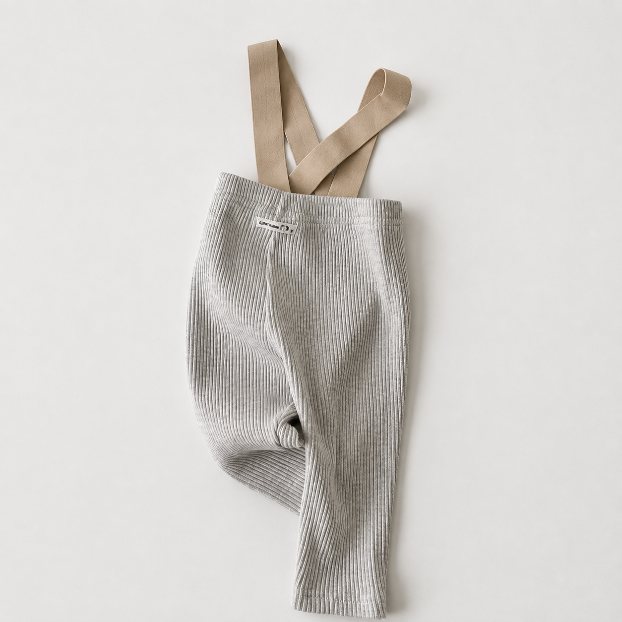 Ribbed Cotton Dungarees for Babies - Wide Leg Overalls with Adjustable Straps, 3 Months to 3 Years