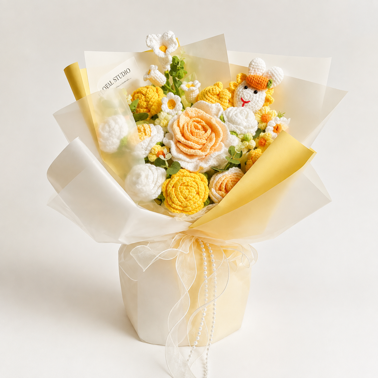Handmade Crochet Flower Bouquet – Knitted Floral Gift