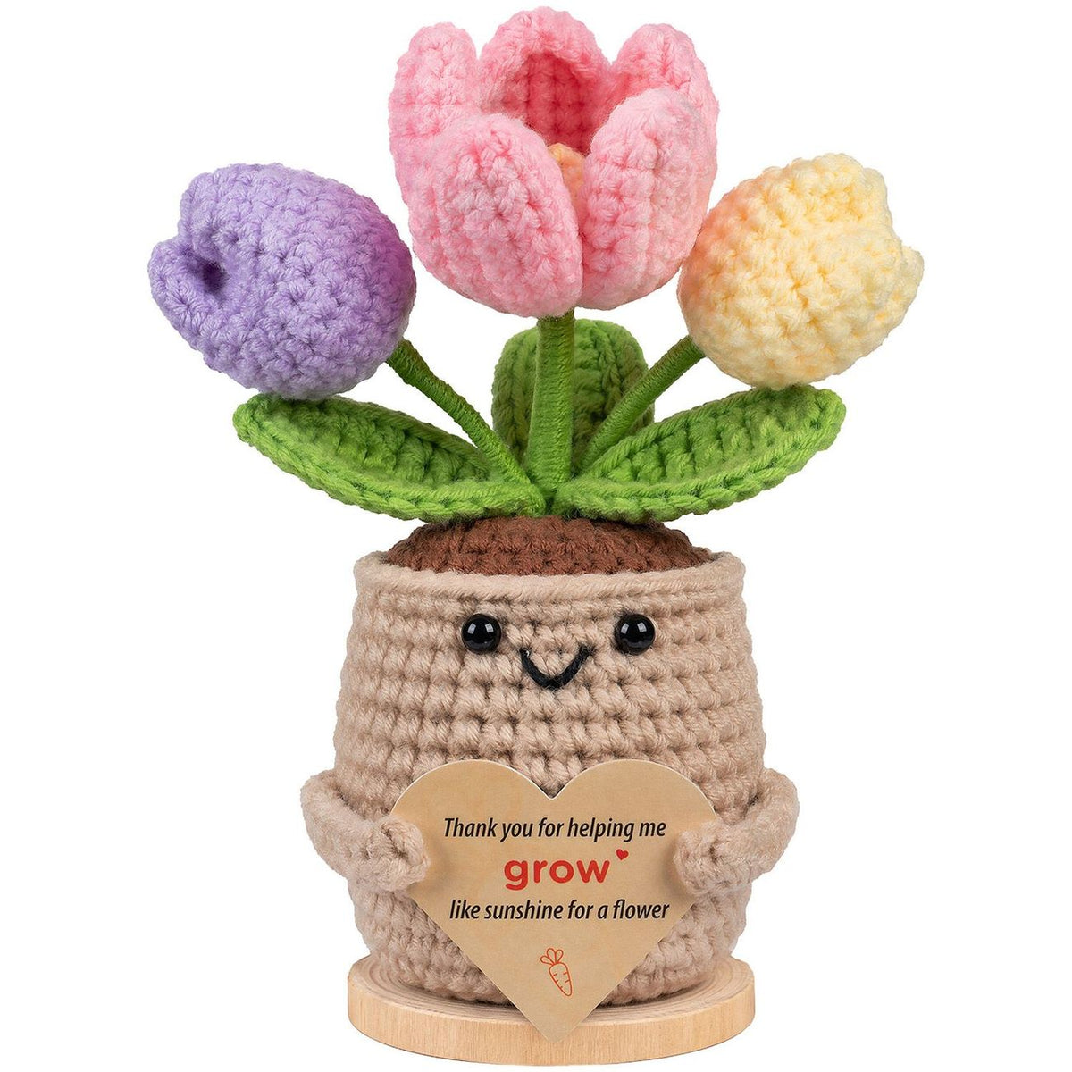 Hand Crochet Flower & Bunny Desk Decorations